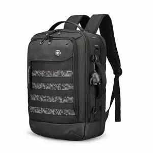 Swissdigital BERG Black L Backpack - Durable - TSA-Friendly Bag with Patented USB Charging Port - RFID Protection Pocket, -Trolley Sleeve for Easy Travel SD1647-01 Swissdigital BERG Black L Backpack - Durable - TSA-Friendly Bag with Patented USB Charging Port - RFID Protection Pocket, -Trolley Sleeve for Easy Travel SD1647-01