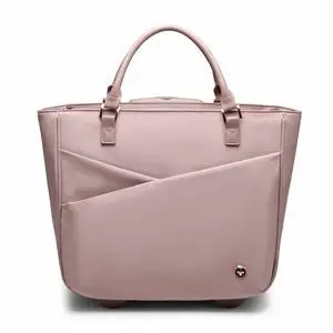 Swissdigital KATY ROSE NG Lotus Tote Cabin - LED - USB Charging Port - RFID Protection Pocke -, LED Light - Eco-Friendly Fabric - Padded Laptop Compartment for 17" Laptop  SD4528L-82