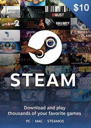 Steam $10 Gift Card (Email Delivery)