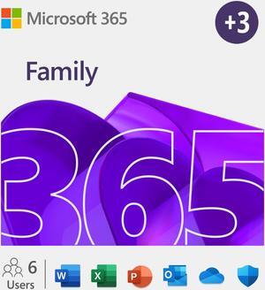 Microsoft 365 Family | 12 Month Subscription + 3 FREE Months with Auto Renewal, up to 6 people | Premium Office Apps - now with Copilot | 1TB OneDrive cloud storage | PC/Mac Download