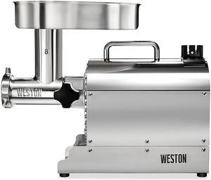 Weston Pro Series #8 Meat Grinder - .75 HP - Stainless Steel 10-0801-W