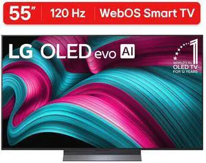 LG 55-Inch Class OLED evo AI 4K C5 Series Smart TV w/Dolby Atmos, Dolby Vision, HDR10, AI Super Upscaling 4K, Filmmaker Mode, Wow Orchestra, Alexa Built-in (OLED55C5PUA, 2025) LG 55-Inch Class OLED evo AI 4K C5 Series Smart TV w/Dolby Atmos, Dolby Vision, HDR10, AI Super Upscaling 4K, Filmmaker Mode, Wow Orchestra, Alexa Built-in (OLED55C5PUA, 2025)