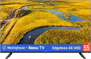 Westinghouse EX Series 55" Edgeless 4K UHD Roku TV (WR55EX4300, 2024)