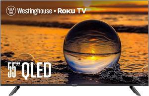 Westinghouse QX Series 55" Edgeless QLED 4K UHD Roku TV (WR55QX400, 2024)