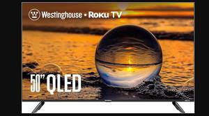 Westinghouse QX Series 50" Edgeless QLED 4K UHD Roku TV (WR50QX400, 2024)