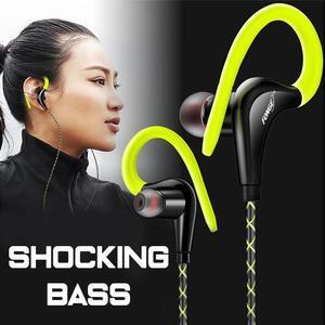 Fonge Ear Hook Sport Earphone Super Bass Sweatproof Stereo Headset Sport Headphone For Huawei Galaxy S6 Smart Phone Sleep ZT