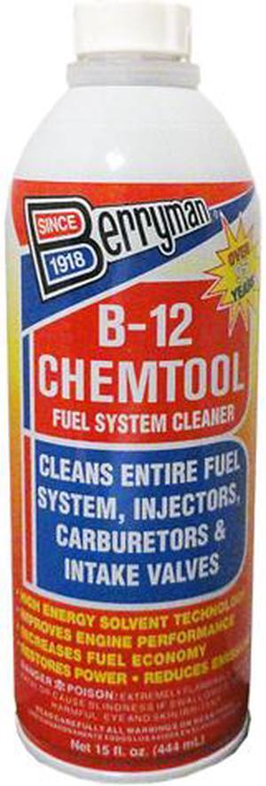 Berryman 0116 B-12 Chemtool Carburetor, Fuel System and Injector Cleaner, 15 oz. Easy Pour-in Can (12 Units)