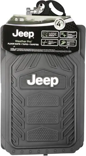 Plasticolor NUT-001668R01 Jeep Weatherpro 4pc Floor Mat Set Plasticolor NUT-001668R01 Jeep Weatherpro 4pc Floor Mat Set