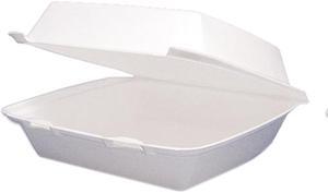 Dawn 95HT1 Carryout Food Container, Foam Hinged 1-Compartment, 9-1/2 x 9-1/4 x 3, 200/Ctn