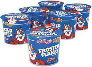 Kellogg’s 01468 Breakfast Cereal, Frosted Flakes, Single-Serve 2.1oz Cup, 6 Cups/Box