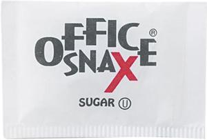 Office Snax 00021 Premeasured Single-Serve Sugar Packets, 1200/Carton