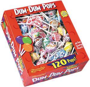Spangler 66 Dum-Dum-Pops, Assorted Flavors, Individually Wrapped, 120-Count Box
