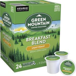 Green Mountain Coffee Roasters K-Cup Breakfast Blend Coffee - Light - 24/Box - 4Box/Carton 6520CT