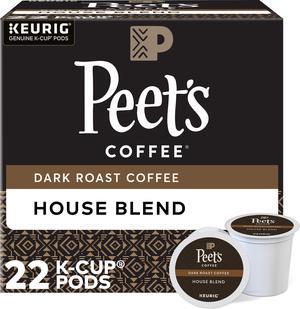 Green Mountain Peet's Coffee K-Cup House Blend Coffee - Dark - 22/Box 2410