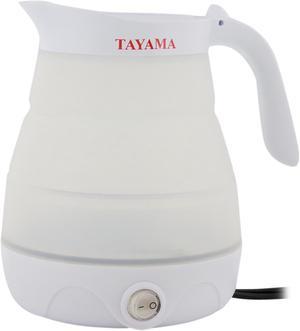 Tayama TFK-002 Travel Foldable Electric Kettle, White