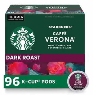 Starbucks K-Cup Caffe Verona Coffee - Compatible with Keurig Brewer - K-Cup - Caffe Verona - 24/Box - 4/Carton - 12434951CT Starbucks K-Cup Caffe Verona Coffee - Compatible with Keurig Brewer - K-Cup - Caffe Verona - 24/Box - 4/Carton - 12434951CT