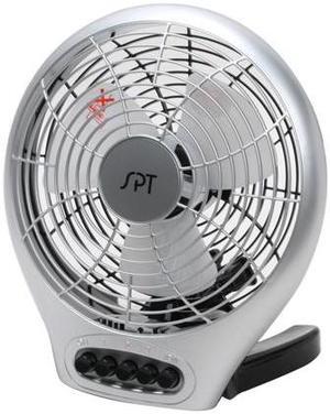 Sunpentown SF-0703 7" Silent Electric Desktop Fan with Ionizer