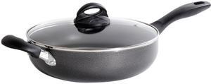 Oster Clairborne 10.25 In Covered Saute Pan w/ Helper, Charcoal Grey