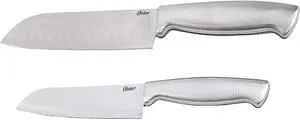 Oster 91602.02 Baldwyn 2 Piece Stainles Steel Santoku Knife Set