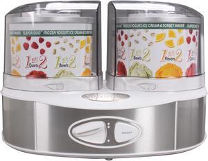 Cuisinart ICE-40WS Flavor Duo Frozen Yogurt-Ice Cream & Sorbet Maker, White
