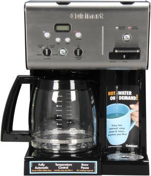 Cuisinart CHW-12 Black/Steel Black/Stainless Coffee Plus 12-Cup Programmable Coffeemaker