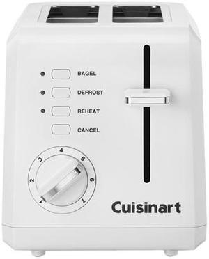 Cuisinart CPT-122 White 2-Slice Compact Plastic Toaster