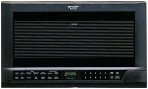 Sharp 1100 Watts Over-the-Counter Microwave Oven R1210 Sensor Cook Black