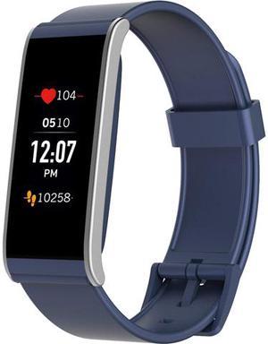 MyKronoz ZEFIT4HR Activity & Heart Rate Tracker with Color Touchscreen - Blue/Silver
