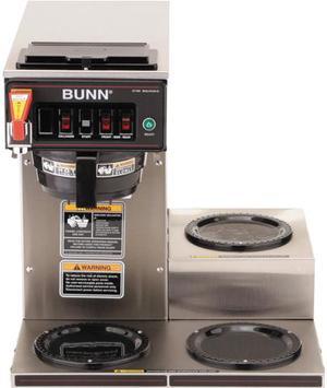 BUNN  12950.0212  CWTF15-3 Automatic Commercial Coffee Brewer with 3 Lower Warmers