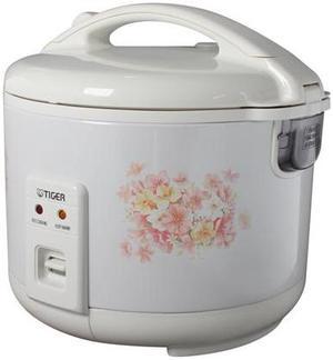 Tiger JNP-S55U Rice Cooker and Warmer, Stainless Steel Gray, 6 Cups Cooked/ 3  Cups Uncooked Made in Japan 