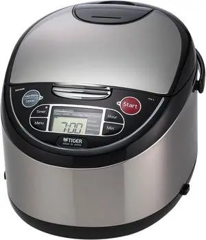 Tiger JAX-T18U Microcomputer Controlled Multifunctional Rice Cooker, Black, 20 Cups Cooked/10 Cups Uncooked Made in Japan