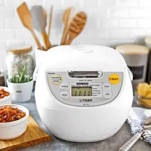 Tiger JBV-S18U 10-Cup Microcomputer Controlled 4-in-1 Rice Cooker White Tiger JBV-S18U 10-Cup Microcomputer Controlled 4-in-1 Rice Cooker White