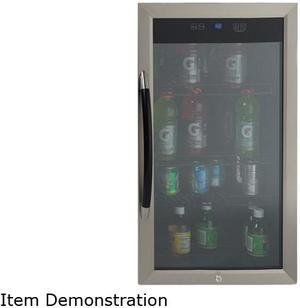 Avanti BCA306SSIS 3.0 cu. ft. Beverage Cooler - Black with Stainless Trim Glass Door