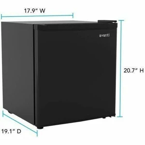 Avanti 1.6 Cu. Ft. Compact Refrigerator with Auto-Defrost - Black - AVAR16F1B Avanti 1.6 Cu. Ft. Compact Refrigerator with Auto-Defrost - Black - AVAR16F1B