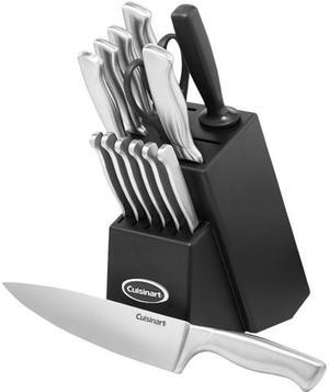 Cuisinart SSC-15C 15pc Stainless Steel Knife Block Set