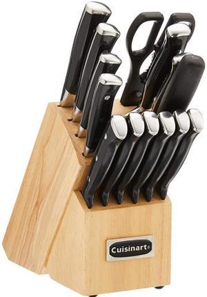 Cuisinart 15-Piece Stainless Steel Hollow-Handle Cutlery Block Set