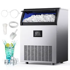 Euhomy IM008BSI Silver Countertop Portable Bullet Ice Maker Euhomy IM008BSI Silver Countertop Portable Bullet Ice Maker