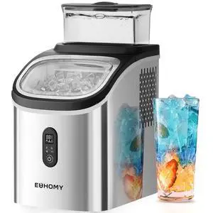 Euhomy IM005CSI Silver Countertop Portable Cube Ice Maker With External Water Tank Euhomy IM005CSI Silver Countertop Portable Cube Ice Maker With External Water Tank