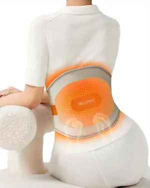 IKEEPFIT Portable Heating Pad for Back, Cordless Wearable Heat Belt with Massager for Lower Back Pain Relief, Battery Powered 8000 mAh Rechargeable, MAXwarm® 3.0, Gift for Women Men 90-310 lbs IKEEPFIT Portable Heating Pad for Back, Cordless Wearable Heat Belt with Massager for Lower Back Pain Relief, Battery Powered 8000 mAh Rechargeable, MAXwarm® 3.0, Gift for Women Men 90-310 lbs