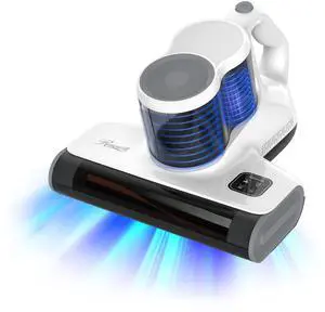 Rosewill Mattress Vacuum Cleaner: Anti-allergen Bed Vacuum Cleaner with UV-C Light & High Heating Tech, 450W 16Kpa Strong Suction, Deep Cleaning Handheld Vacuums for Sofa/Bed/Pet Hair - Corded - White