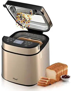 Rosewill Bread Maker, SUS Metal Housing, 2.5LB capacity, Non-stick coating, Cinnamon Rosewill Bread Maker, SUS Metal Housing, 2.5LB capacity, Non-stick coating, Cinnamon
