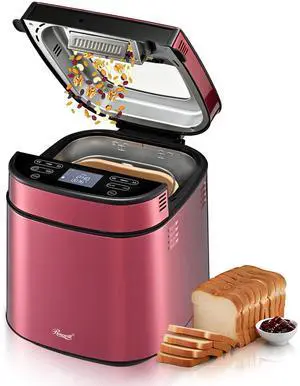 Rosewill Bread Maker, SUS Metal Housing, 2.5LB capacity, Non-stick coating, Pink Rosewill Bread Maker, SUS Metal Housing, 2.5LB capacity, Non-stick coating, Pink