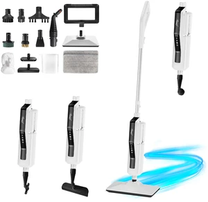 Rosewill 11-in-1 Steam Mop, 230°F Detachable Handheld Steam Cleaner, 1200W Detachable Steam Mops for Floor Cleaning, Removable Tank, Multi-Purpose Steamer for Hardwood, Tile, Grout, Furniture - White Rosewill 11-in-1 Steam Mop, 230°F Detachable Handheld Steam Cleaner, 1200W Detachable Steam Mops for Floor Cleaning, Removable Tank, Multi-Purpose Steamer for Hardwood, Tile, Grout, Furniture - White