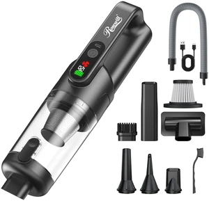 Rosewill 4-in-1 Cordless Car Vacuum, Rechargeable Handheld Vacuum Cleaner with LCD Display, 20KPa Suction Power with LED Light, 3-Gear Adjustable Blower, Inflator & Air Duster for Small Jobs, Car Rosewill 4-in-1 Cordless Car Vacuum, Rechargeable Handheld Vacuum Cleaner with LCD Display, 20KPa Suction Power with LED Light, 3-Gear Adjustable Blower, Inflator & Air Duster for Small Jobs, Car