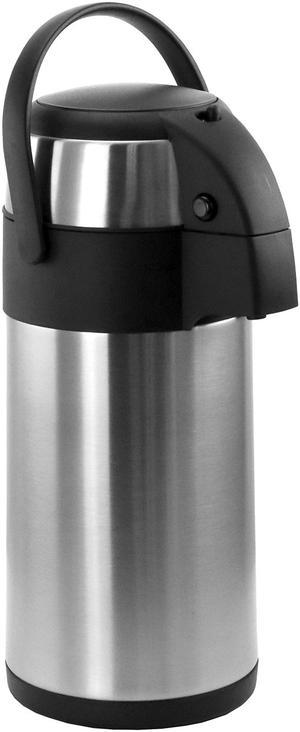 MegaChef MGASUC030 3 Liter Stainless Steel Airpot Hot Water Dispenser for Coffee and Tea