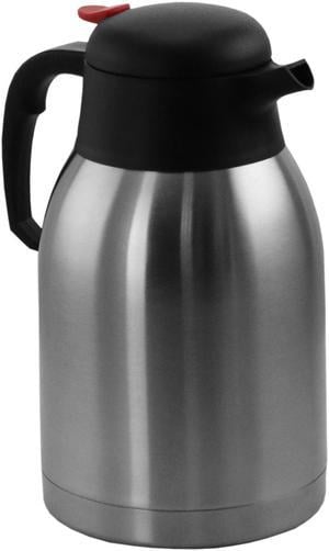 MegaChef MGJSUA020 2 Liter Stainless Steel Thermal Beverage Carafe for Coffee and Tea