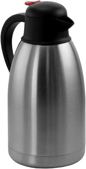 MegaChef MGJSUN020 2 Liter Stainless Steel Thermal Beverage Carafe for Coffee and Tea