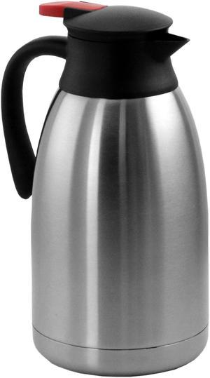 MegaChef MGJSBT020 2 Liter Stainless Steel Thermal Beverage Carafe for Coffee and Tea