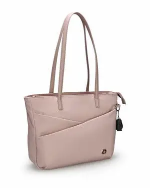 Swissdigital KATY ROSE NG Lotus Tote Bag - USB Charging Port - RFID Protection - LED Light, Eco-Friendly Fabric - 14" Laptop Compartment  SD7517-82
