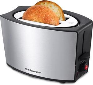 Elite Gourmet ECT2428 Extra Wide 1.25” Slot 2-Slice Toaster